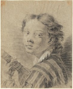 En dreng med en lut af Giovanni Battista Piazzetta