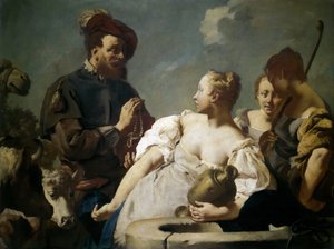 Rebecca ved Brønden, ca. 1740.