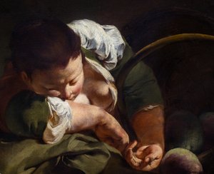 Sovende bondepige af Giovanni Battista Piazzetta