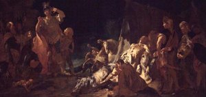 Dareios død af Giovanni Battista Piazzetta