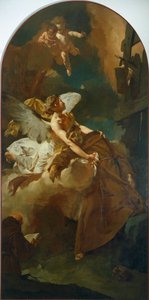 Franciskus ekstase, af Giovanni Battista Piazzetta (1682-1754). af Giovanni Battista Piazzetta