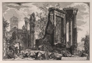 En anden udsigt over Sibyllens tempel i Tivoli, fra Vedute di Roma (Udsigt over Rom) af Giovanni-Battista Piranesi