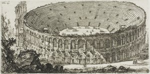 Amphitheatre of Verona, plade 25 fra Some Views of Triumphal Arches og andre monumenter af Giovanni Battista Piranesi