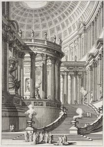 Antikt tempel af Giovanni Battista Piranesi