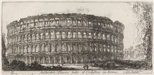 Flavisk Amfiteater kendt som Colosseum af Giovanni Battista Piranesi