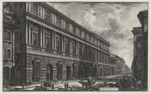 Udsigt over Palazzo Stopani (fra: Vedute di Roma) af Giovanni Battista Piranesi