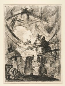 Carceri, IX: The Giant Wheel af Giovanni-Battista Piranesi