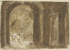 Kirkeinteriør af Giovanni Battista Piranesi