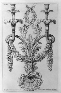 Dekorationer. Tegning af Giovanni Piranesi (kendt som Piranese) (1720-1778). af Giovanni Battista Piranesi