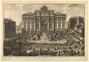 Trevi-fontænen af Giovanni-Battista Piranesi