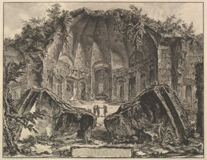 Hadrians Villa: Canopus-resterne af Gud Canopus-templet i Hadrians Villa i Tivo ..., ca. 1769. af Giovanni Battista Piranesi