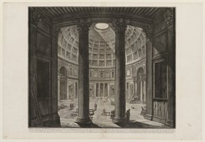 Pantheons indre af Giovanni Battista Piranesi