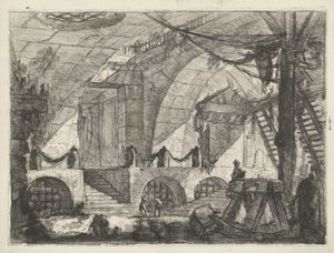 Kerker mødte zaagbok Kerkers (serietitel) Capric Inventions af Carceri alle Acqua Forte (serietitel) af Giovanni Battista Piranesi