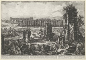 Gamle bymur og templer ved Paestum Vue de ce qui reste encore des Murs A. de l