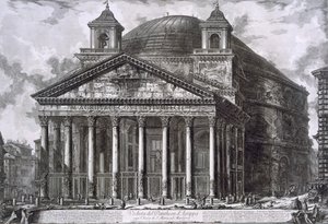 Pantheon of Agrippa, Rom (gravering)