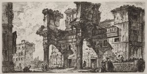 Del af Nervas Forum af Giovanni Battista Piranesi