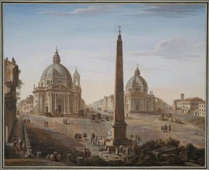 Piazza del Popolo, Rom af Giovanni Battista Piranesi