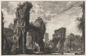 Ruinerne af Sisto, eller den store sal i de antoninske termer af Giovanni Battista Piranesi