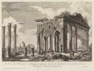 Ruinerne af Octavias portico af Giovanni Battista Piranesi