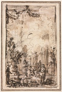 Offergave i et tempel af Giovanni-Battista Piranesi