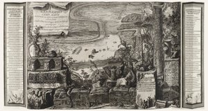 Scenographia Campi Martii, side fra Campo Marzio i det antikke Rom af Giovanni-Battista Piranesi
