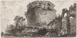 Metellas grav kendt som Capo di Bove af Giovanni Battista Piranesi