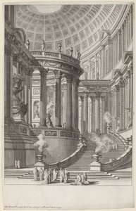 Gammelt tempel af Giovanni Battista Piranesi