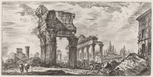 Temple of Jupiter Thunder af Giovanni Battista Piranesi