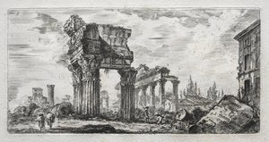 Temple of Jupiter Thunder. af Giovanni Battista Piranesi