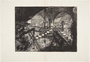 Buen med en skalpynt af Giovanni Battista Piranesi
