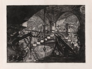 The Arch with a Shell Ornament, plade 11 fra Carceri d af Giovanni-Battista Piranesi