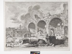 Konstantinbasilikaen (ætsning og gravering) af Giovanni Battista Piranesi