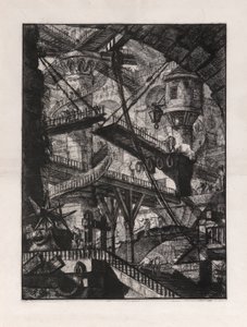 Vindebroen, plade 7 fra Carceri d af Giovanni-Battista Piranesi
