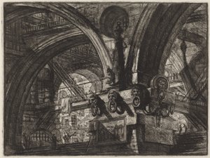 Molen med en lampe af Giovanni Battista Piranesi