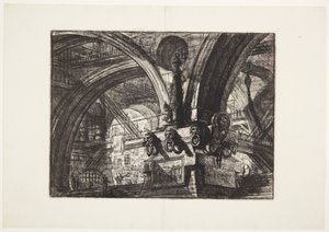 Molen med en lampe af Giovanni Battista Piranesi