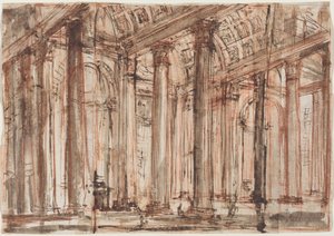 Pantheons portik af Giovanni Battista Piranesi