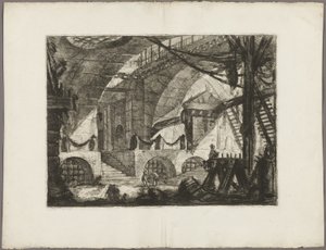 The Sawhorse, plade 12 fra Imaginary Prisons af Giovanni-Battista Piranesi