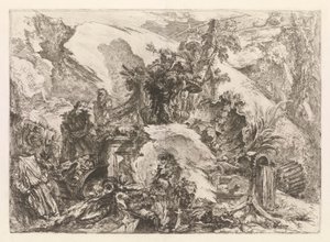 Skeletterne, fra Grotteschi (Grotesques) af Giovanni-Battista Piranesi