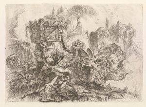 Neros grav fra Grotteschi (Grotesques) af Giovanni-Battista Piranesi