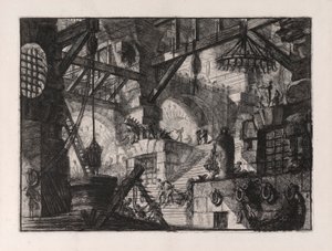 The Well, plade 13 fra Carceri d af Giovanni-Battista Piranesi