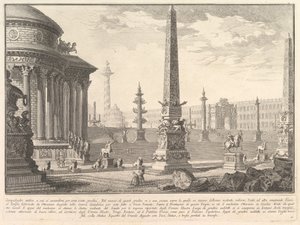 Den gamle Capitol steg op med cirka hundrede trin. . . Campidoglio myre..., ca. 1750. af Giovanni Battista Piranesi