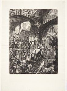 Manden på stativet af Giovanni Battista Piranesi