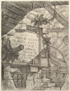 Titelside, fra Carceri dinvenzione Imaginary Prisons, ca. 1749-50. af Giovanni Battista Piranesi