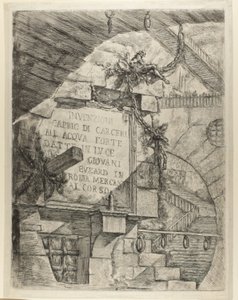 Titelside fra imaginære fængsler af Giovanni Battista Piranesi