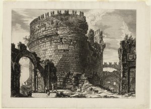 Caecilia Metellas grav, fra Views of Rome af Giovanni Battista Piranesi