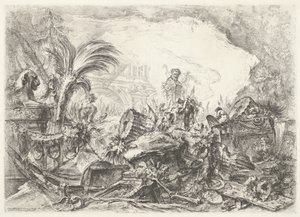 Triomfboog Dekorative luner (tidligere serietitel) Grotesques (serietitel) af Giovanni Battista Piranesi