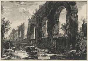 Rester af de neronske akvædukter (fra: Vedute di Roma) af Giovanni Battista Piranesi