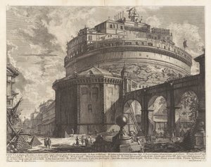 Udsigt over mausoleet d af Giovanni-Battista Piranesi