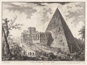 Veduta del Sepolcro di Cajo Cestio (Udsigt over Caius Cestius