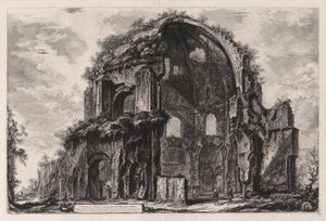 Udsigt over Minerva Medicas ottekantede tempel [nu anses for at have været et nymfaeum i Horti Liciniani eller Licinius haver]), fra Vedute di Roma (Udsigt over Rom) af Giovanni-Battista Piranesi